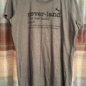 Gray Neverland Graphic T-Shirt
